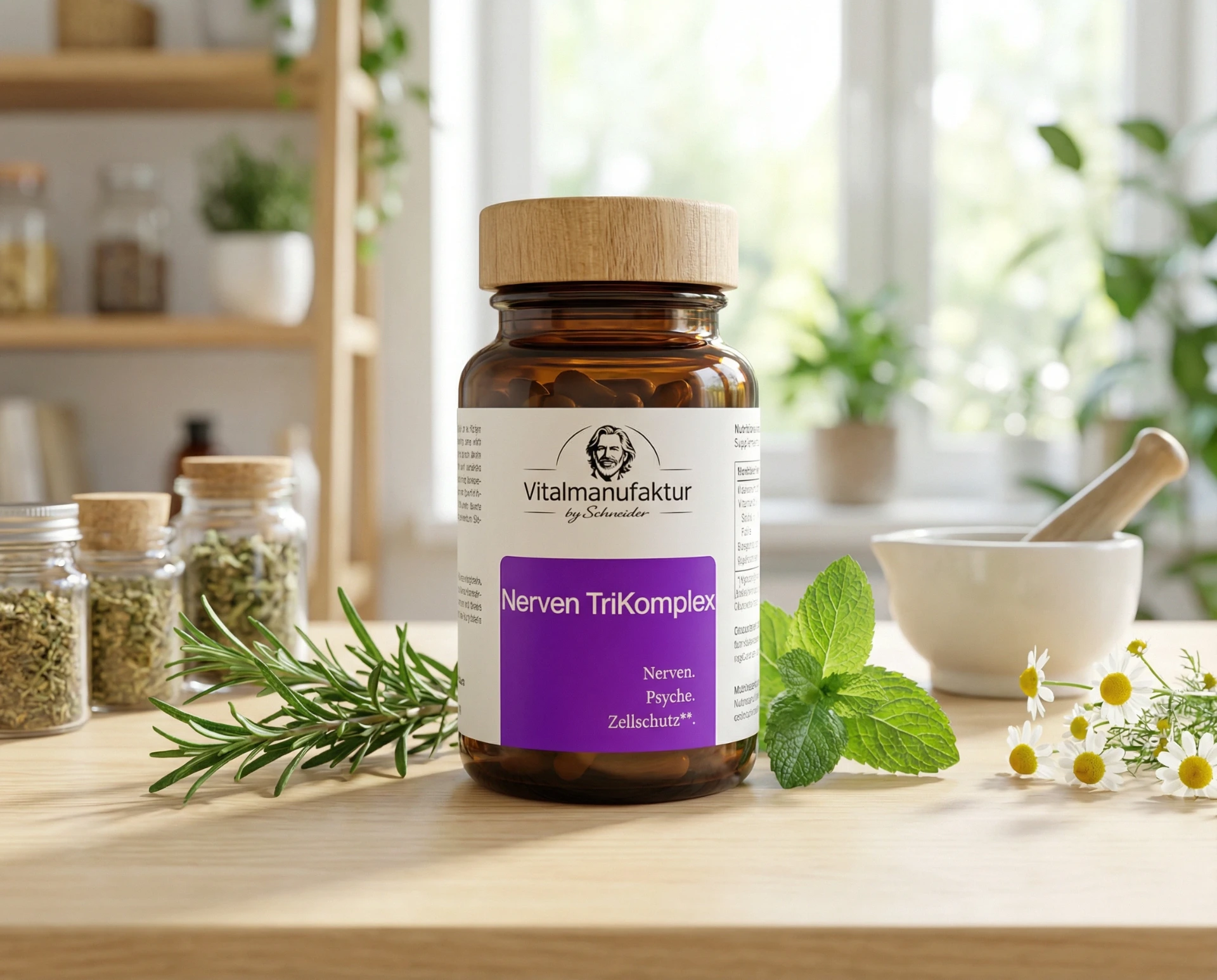 Nerven TriKomplex - Natürliche Unterstützung für starke Nerven & innere Ruhe